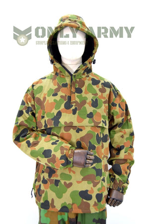 Australian Army Anorak Fur Lined Jacket Smock Fleece Lined AUSCAM Cotton Thick