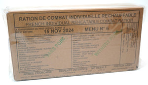 French Army RCIR Ration Pack Menu 6 (Expiry NOV 2024) 24 Hour Meal Military NATO