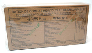 French Army RCIR Ration Pack Menu 6 (Expiry NOV 2024) 24 Hour Meal Military NATO