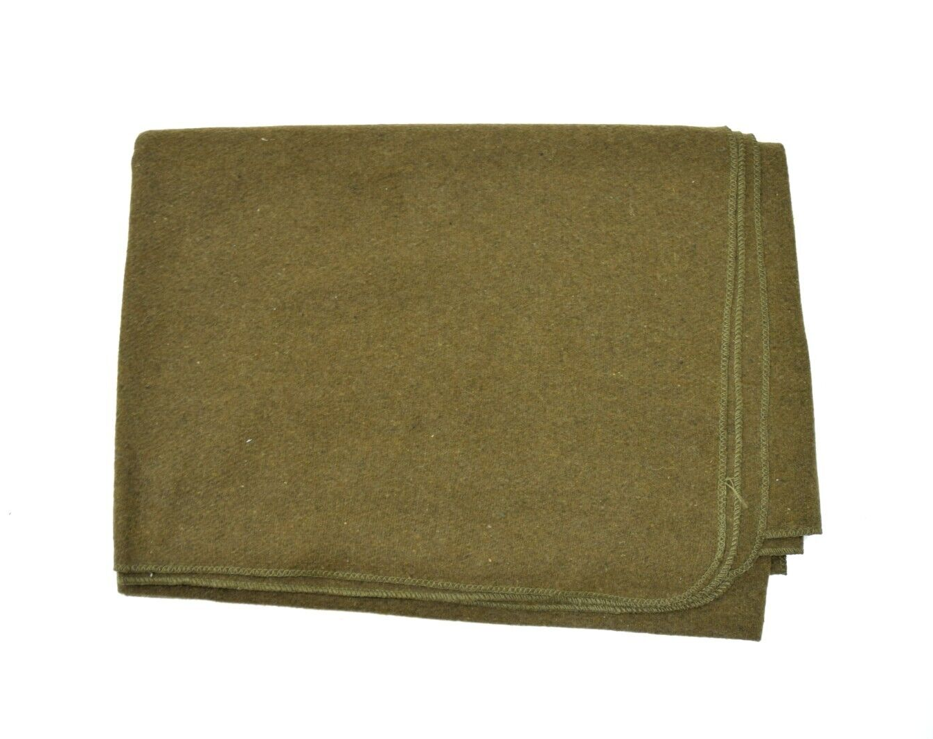 Military Khaki Wool Blanket US Style Olive 200x155 cm Bedding Outdoor Camping