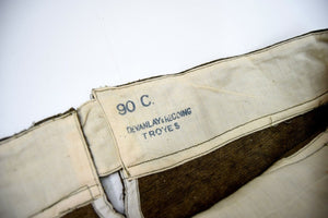 French Army 1940's Dated Long Johns Thermal Bottoms Rare Vintage Cotton Wool