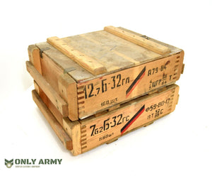 Czech Army Wooden Ammo Box Storage Chest Crate Wood Box Trunk Military Transport