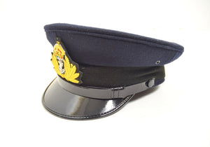 British Royal Navy Peak Hat Officers Dress Uniform Cap Naval RN Military UK Army