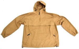 Army Military Canvas Anorak Tan / Desert Bushcraft Smock Mountain Parka 1/4 Zip