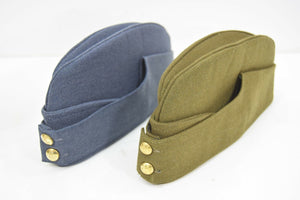 British Military 1940's Side Cap Army / RAF Kings Crown WW2 Chip Forage Hat Cap