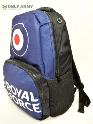 British RAF Royal Air Force Backpack 20L Bag Cadet Army Rucksack Printed Logo