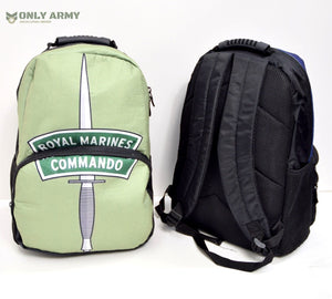 Royal Marines Commando Backpack 20L Bag Cadet Army Rucksack Printed RM Logo