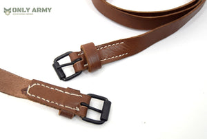 Vintage Swiss Army Leather Utility Strap Belt Blanket Tie Down General Purpose