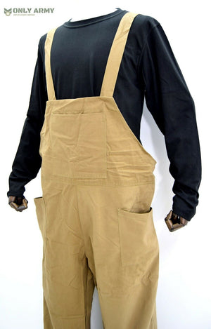 British Army Dungarees WW2 Land Army Bib & Brace Overall Khaki Military Uniform