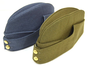 British Military 1940's Side Cap Army / RAF Kings Crown WW2 Chip Forage Hat Cap