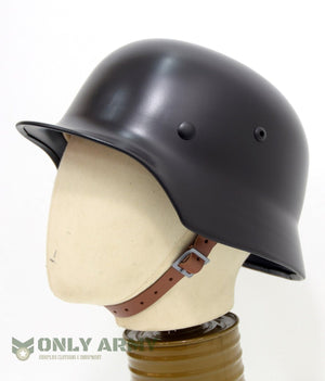 Repro German Army M35 Steel Helmet Leather Liner Black M40 M42 M44 Military