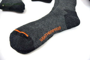4 x Pairs Grey WEATHERPROOF® Outdoor Socks Thermal Cushioned Work Hiking Walking
