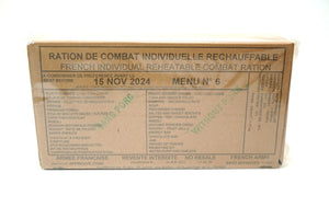 French Army RCIR Ration Pack Menu 6 (Expiry NOV 2024) 24 Hour Meal Military NATO