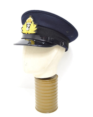 British Royal Navy Peak Hat Officers Dress Uniform Cap Naval RN Military UK Army
