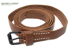 Vintage Swiss Army Leather Utility Strap Belt Blanket Tie Down General Purpose
