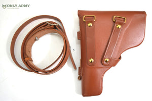 1960's Vietnam Era Pistol Shoulder Holster + Magazine Holder Pouch Leather Gun