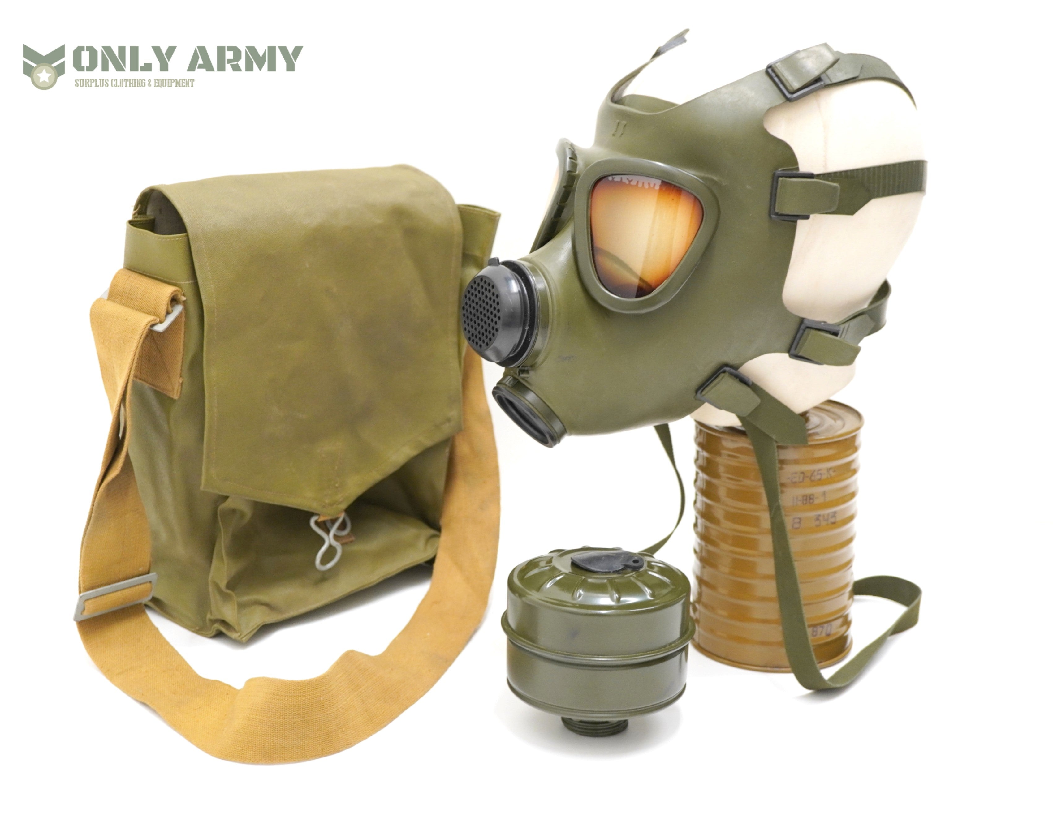 Romanian Army M74 Gas Mask Set Respirator Army Military Surplus