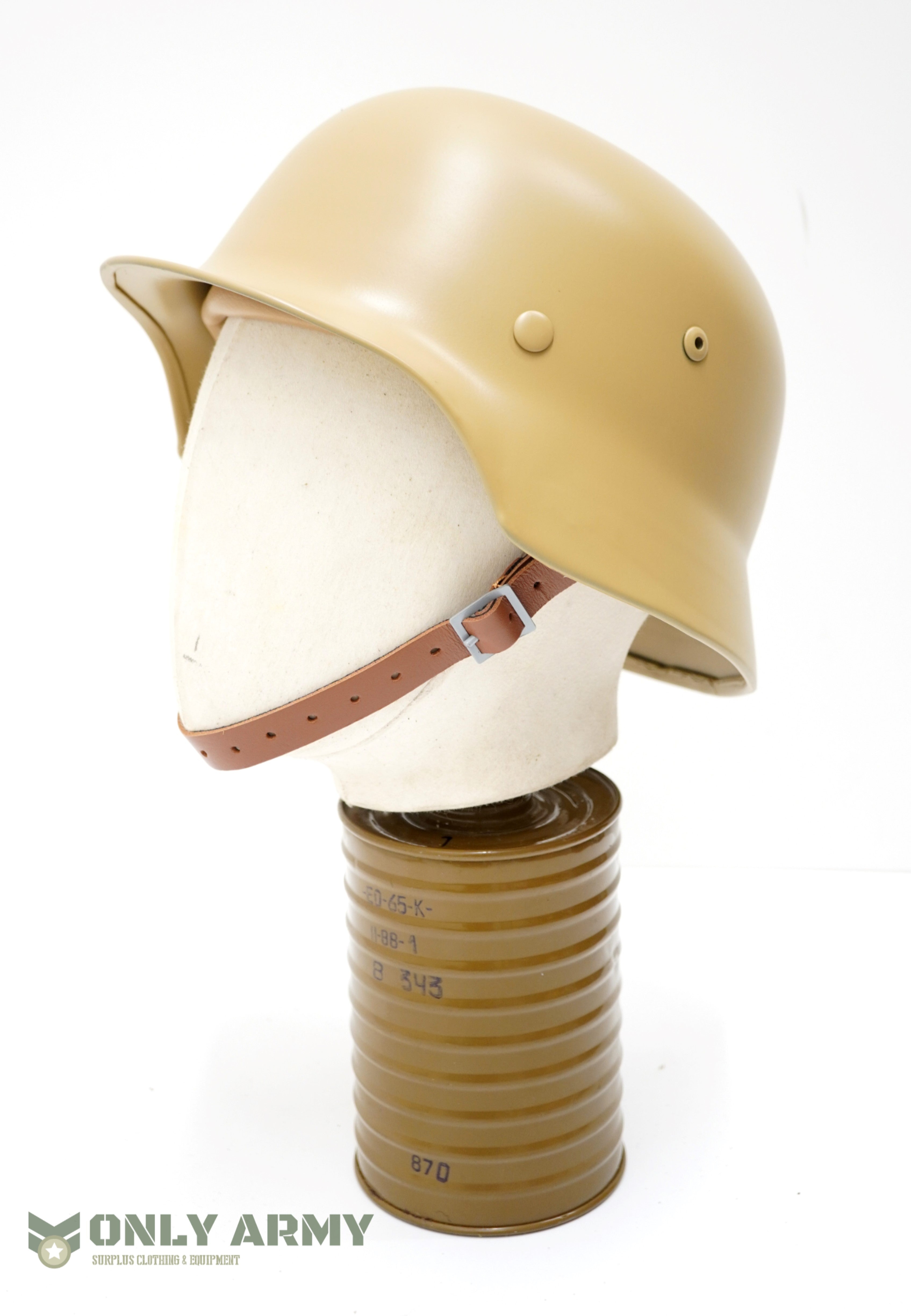 WW2 German Army M40 Helmet - Desert Tropical Dunkel Gelb