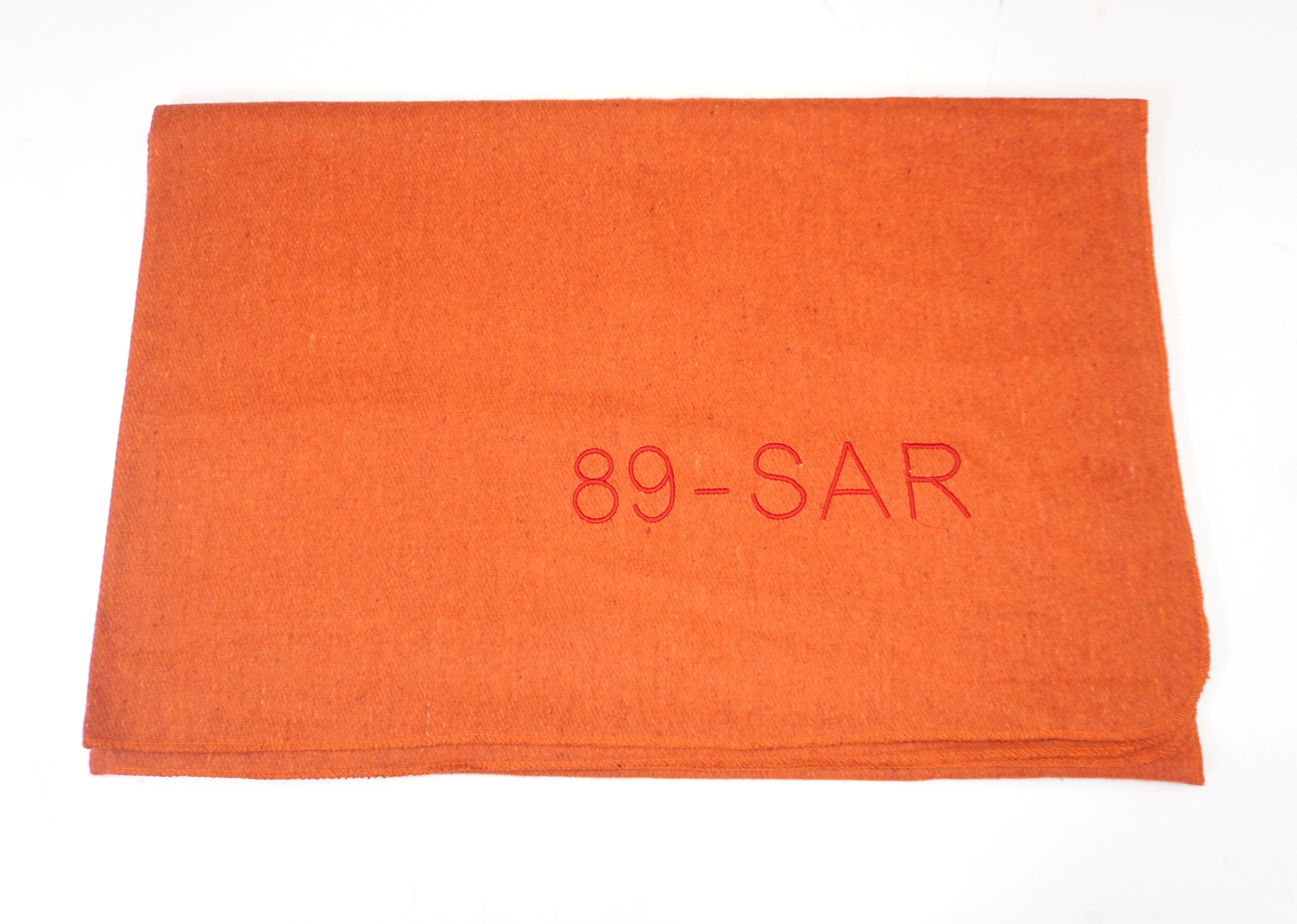 SAR Search & Rescue Blanket Orange High Visibility Wool Blend Outdoor Survival