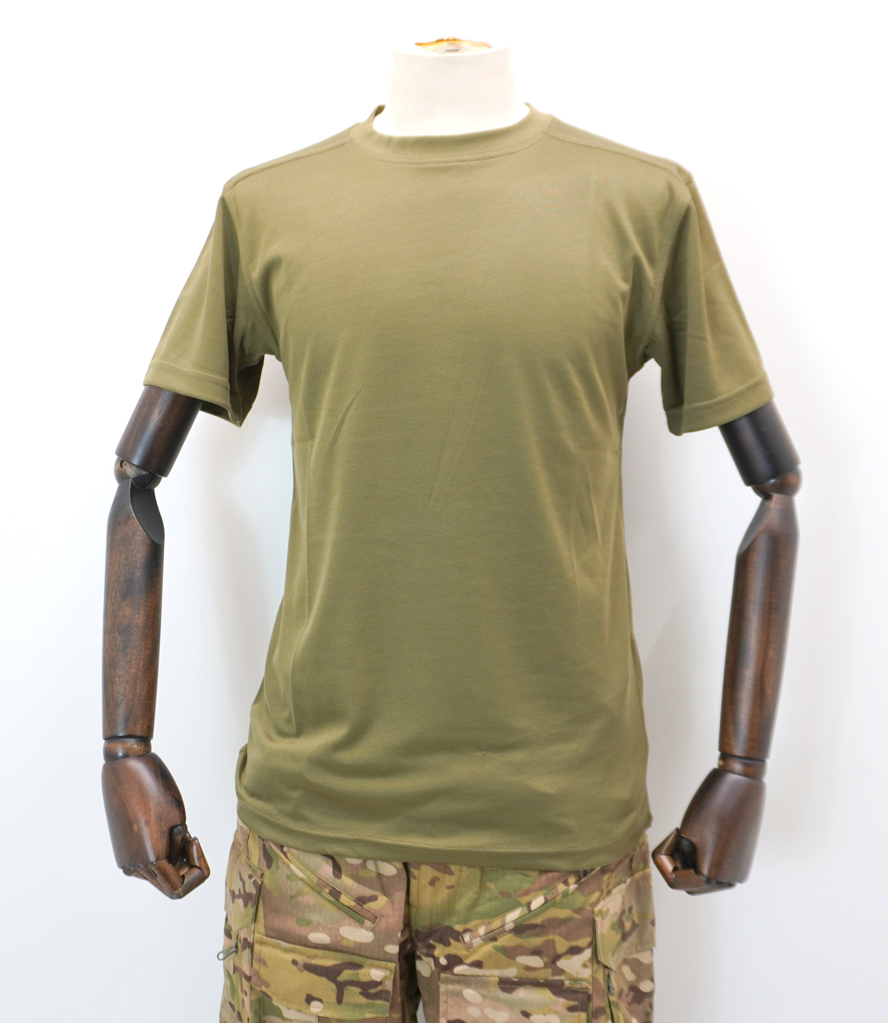 NEW British Army PCS Coolmax Tshirt Anti-Static Light Olive MTP Combat T Shirt