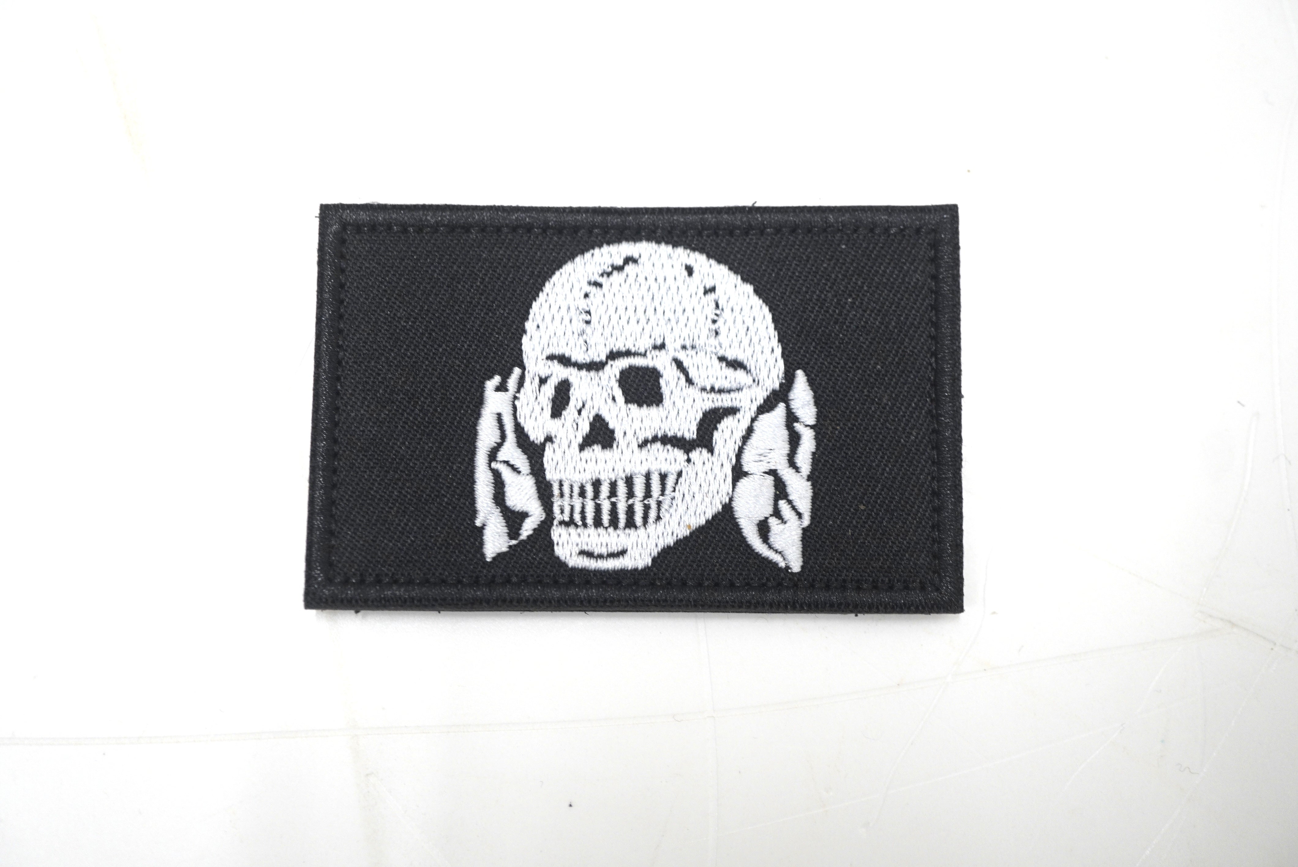 Waffen SS Velcro Patch German WW2 Skull Badge