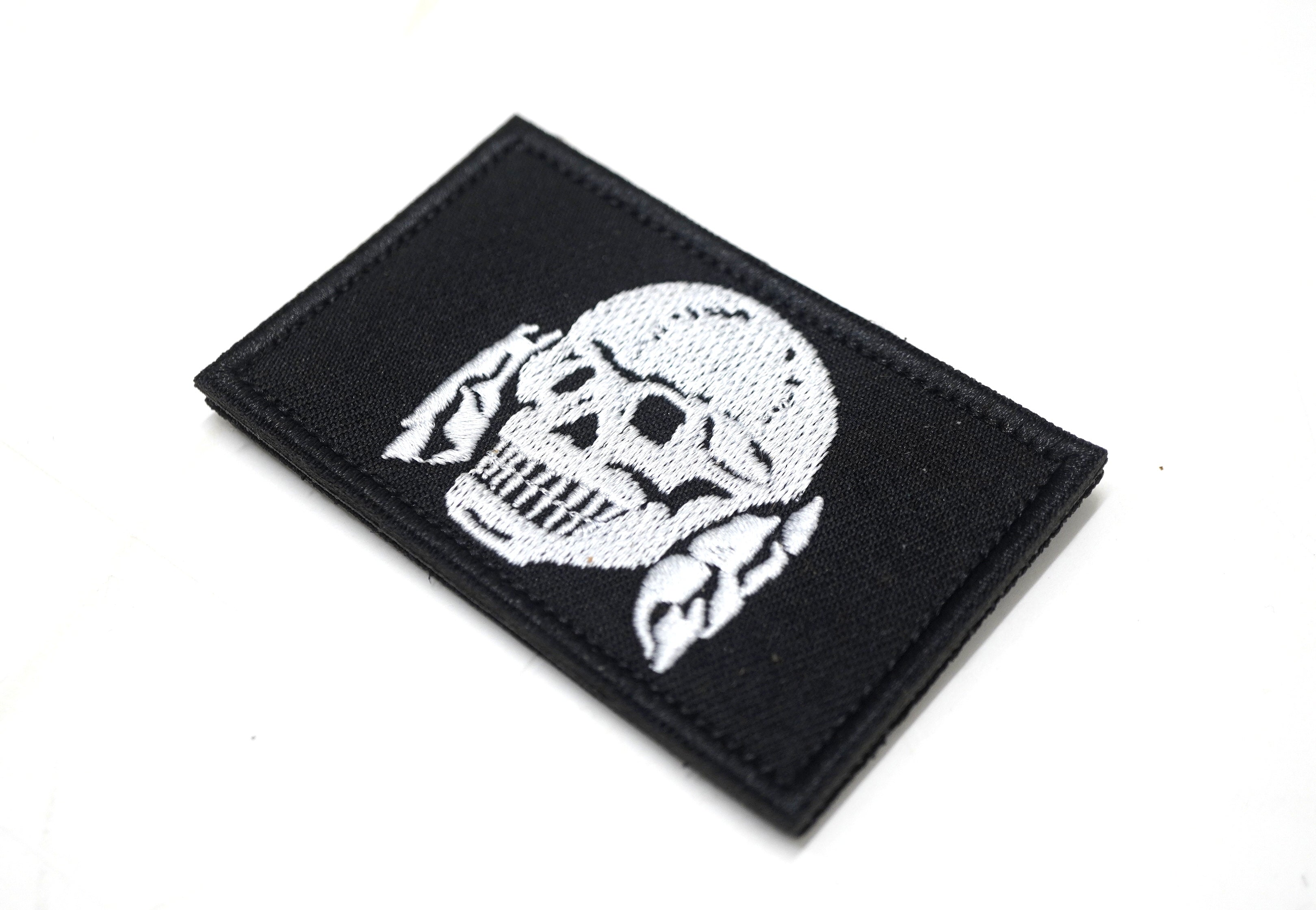 Waffen SS Velcro Patch German WW2 Skull Badge
