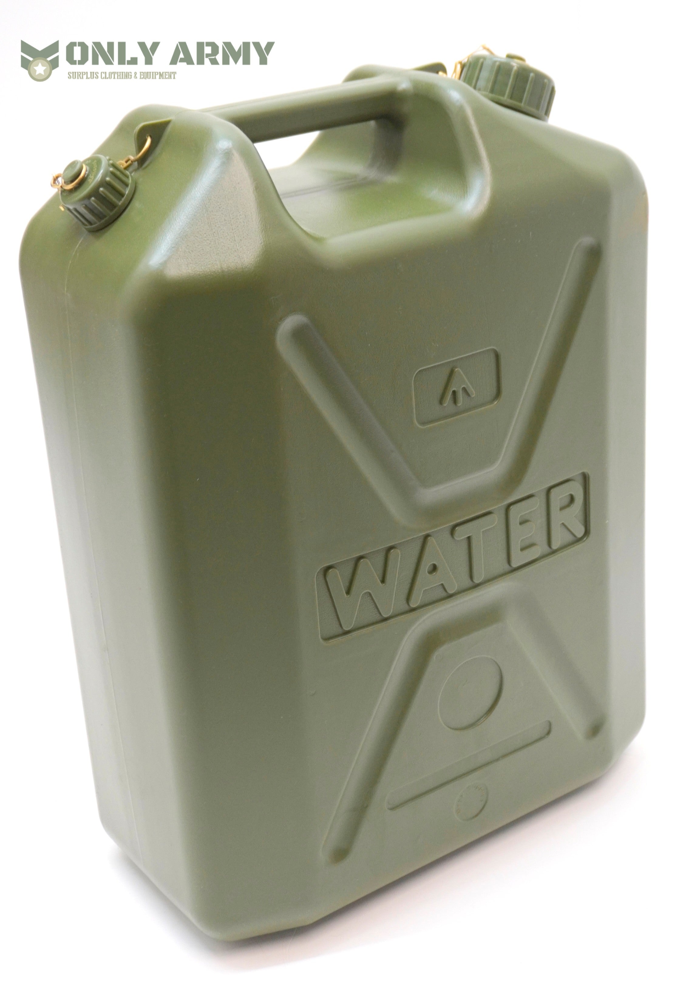 NEW British Army 20L Litre WATER Jerry Can Fuel Can Hardened Plastic Container