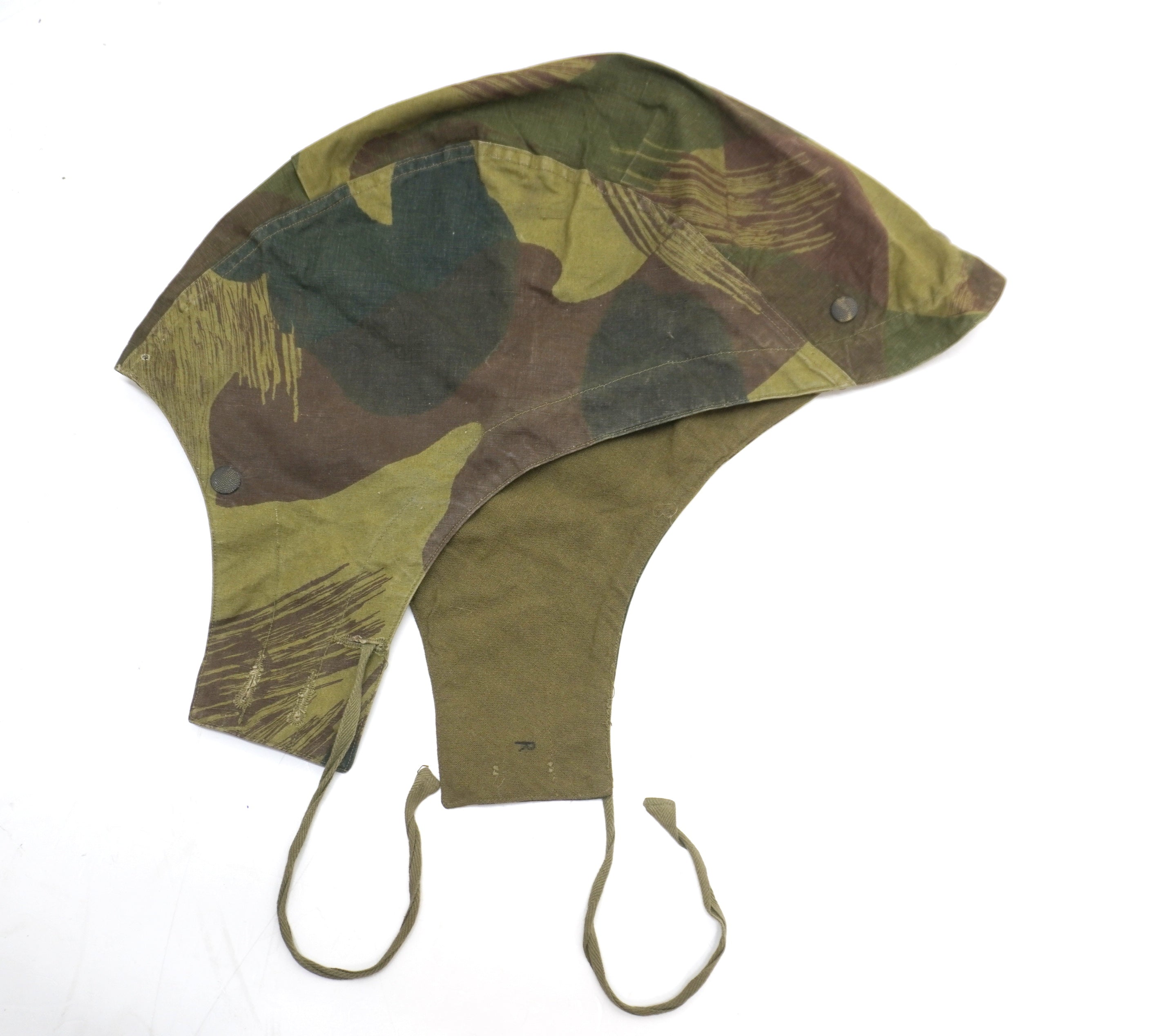 Belgian Army 1950's Jigsaw Camo Hood For Congo Smock Paratrooper Jacket