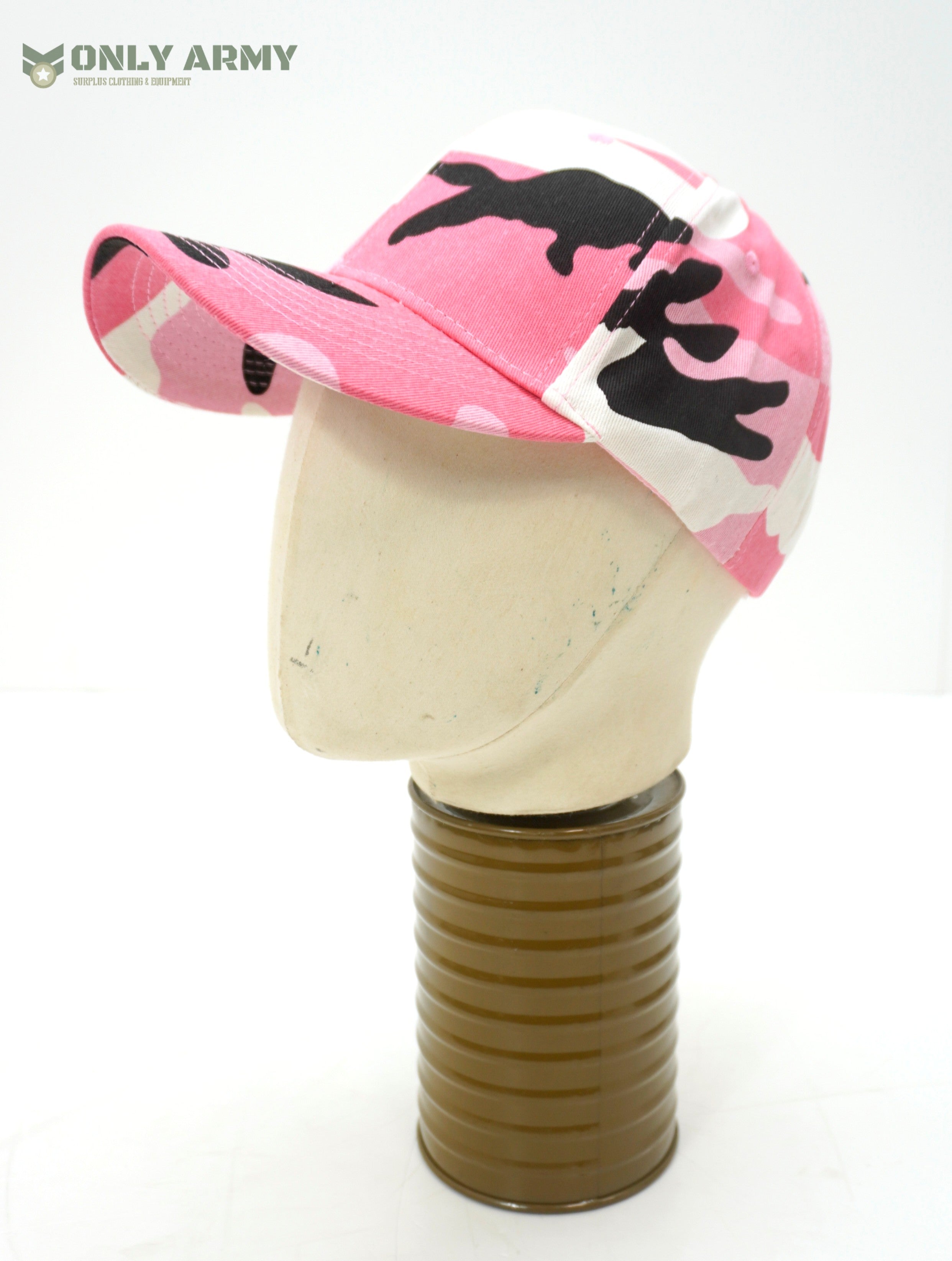 Pink Camo Baseball Cap / Summer Hat 100% Cotton