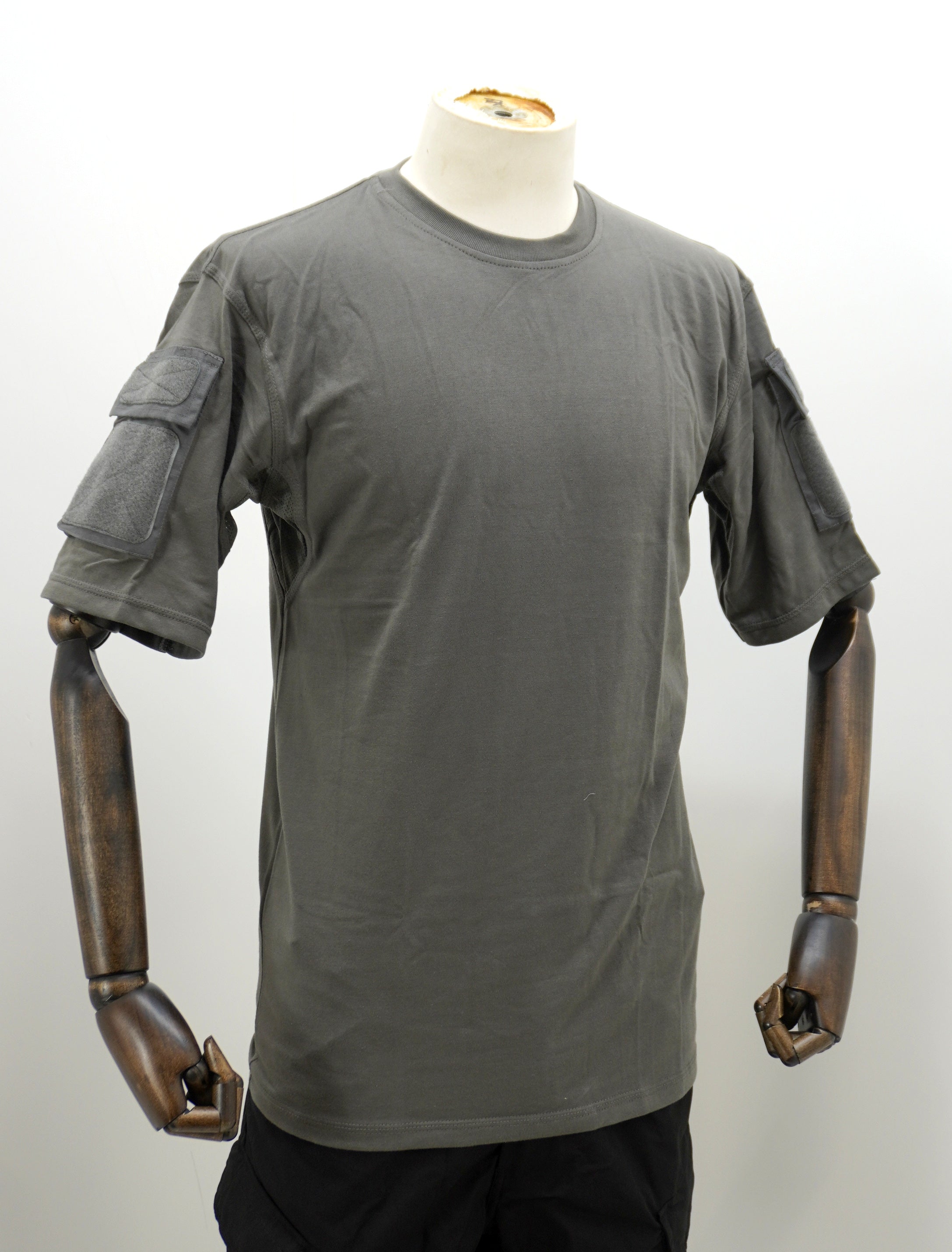 Tactical Wolf Grey Tshirt Sleeve Pocket T-Shirt Combat Airsoft