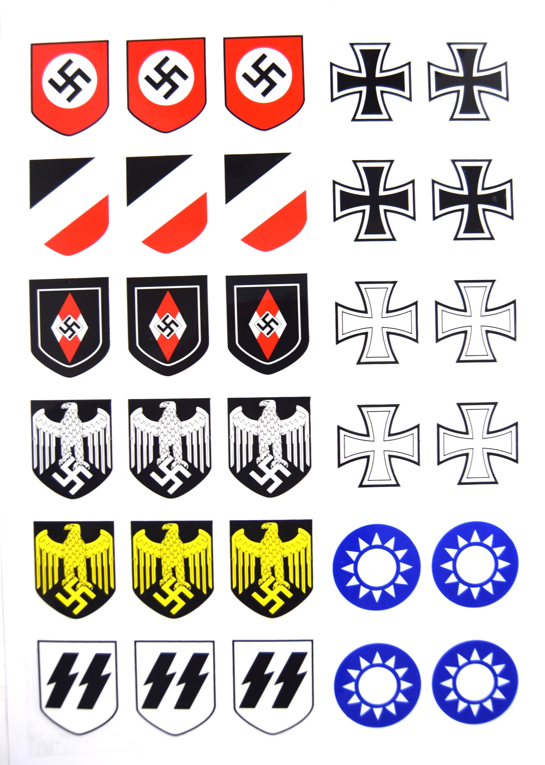 German Army WW2 Helmet Decals M40 M42 M39 Military Stickers