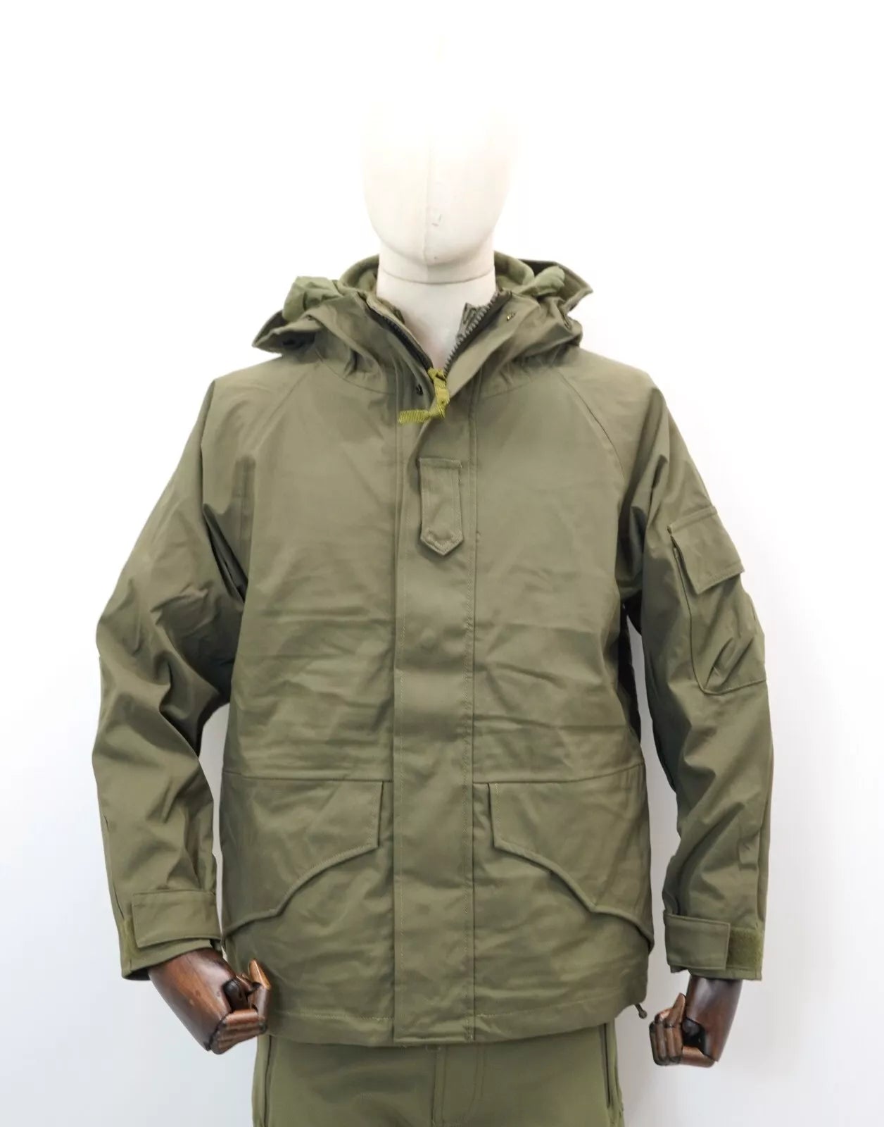 Army OD Green Goretex Jacket With Removable Liner Waterproof Windproof Smock ECW