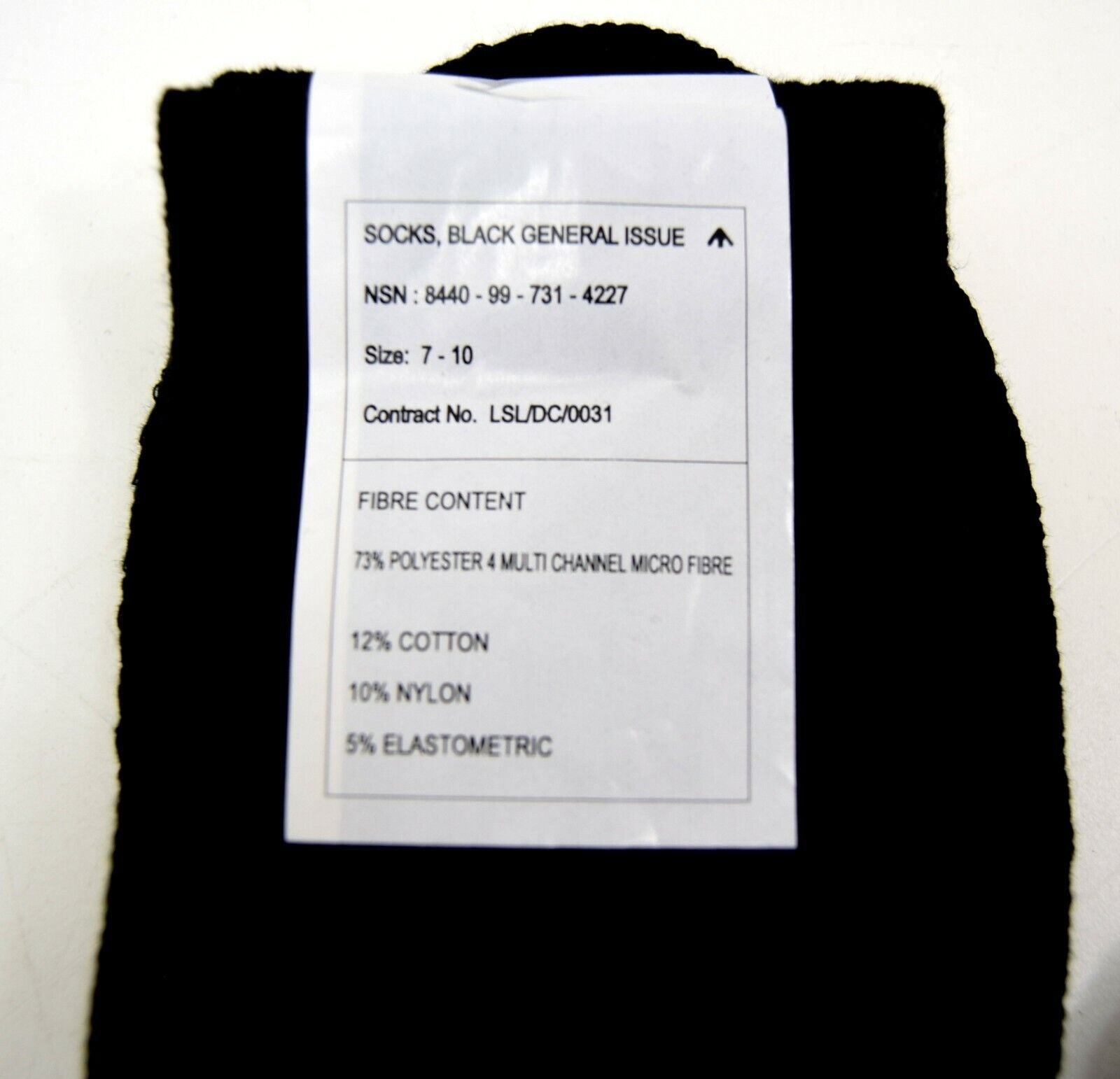 5 x Pairs British Army Black Socks
