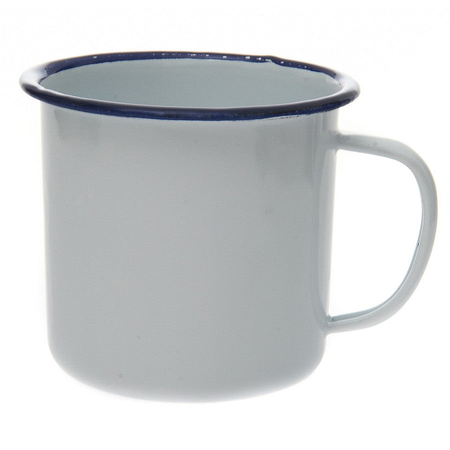 Army Style Enamel Mug White 300ML Classic Vintage Retro Style Camping Outdoor