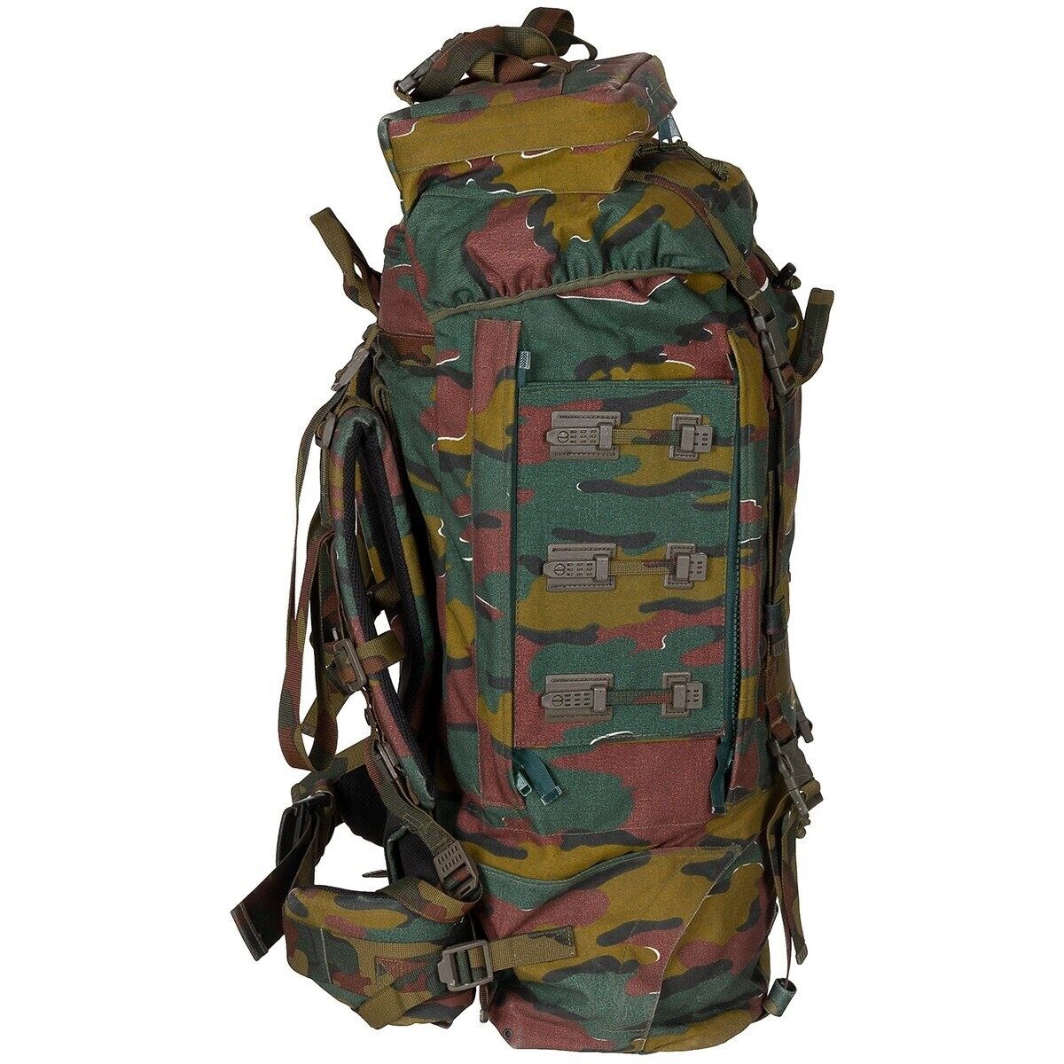 Belgian Army Large Bergen Rucksack Backpack With Side Removable Pouches Military