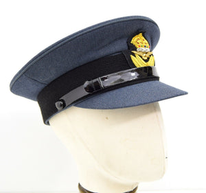 British Royal Air Force RAF Officers Peak Cap With Badge Kings Crown WW2 Repro