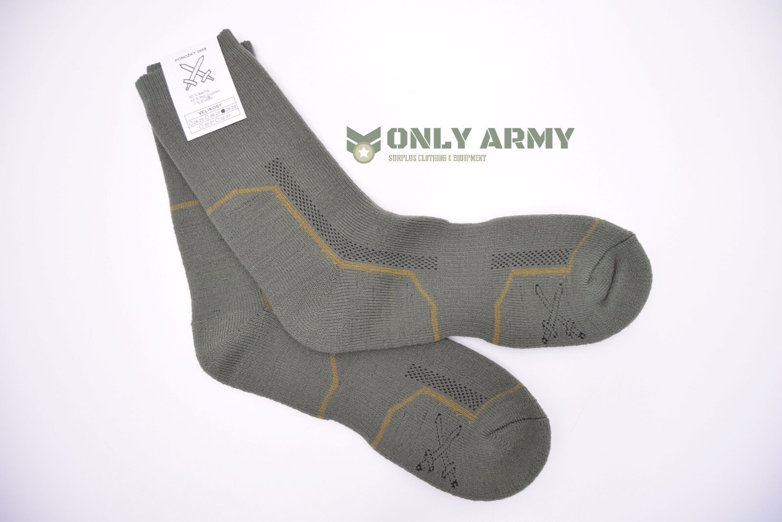 NEW Czech Army Socks Cushioned Socks Thermal Long Warm Thick Military Boots Sock