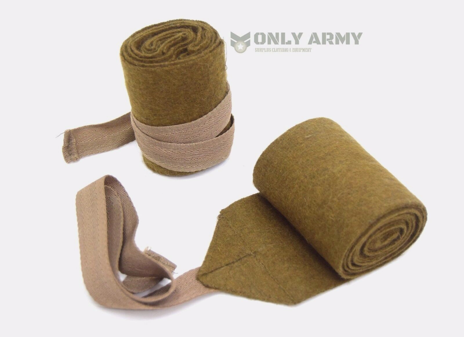 1940's WW2 British Army Style Puttees Extra Long Wool Wraps Gaiters Military