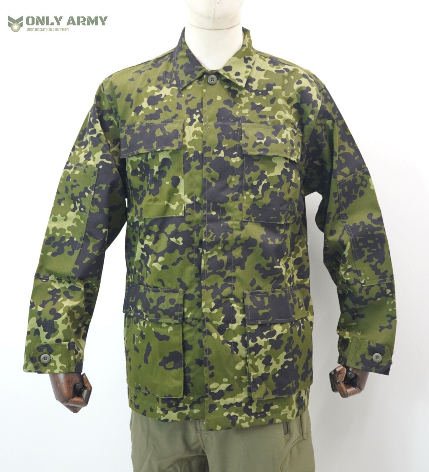 Danish Army M84 Camo BDU Shirt / Lightweight Jacket 4 Pocket Dancam Uniform