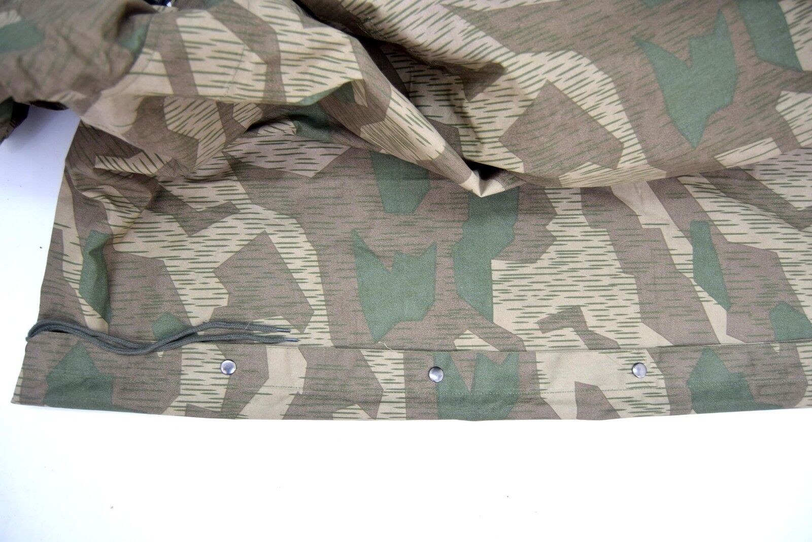 German Army Splinter Camo Poncho Waterproof Canvas Sheet Camouflage Heer WW2 