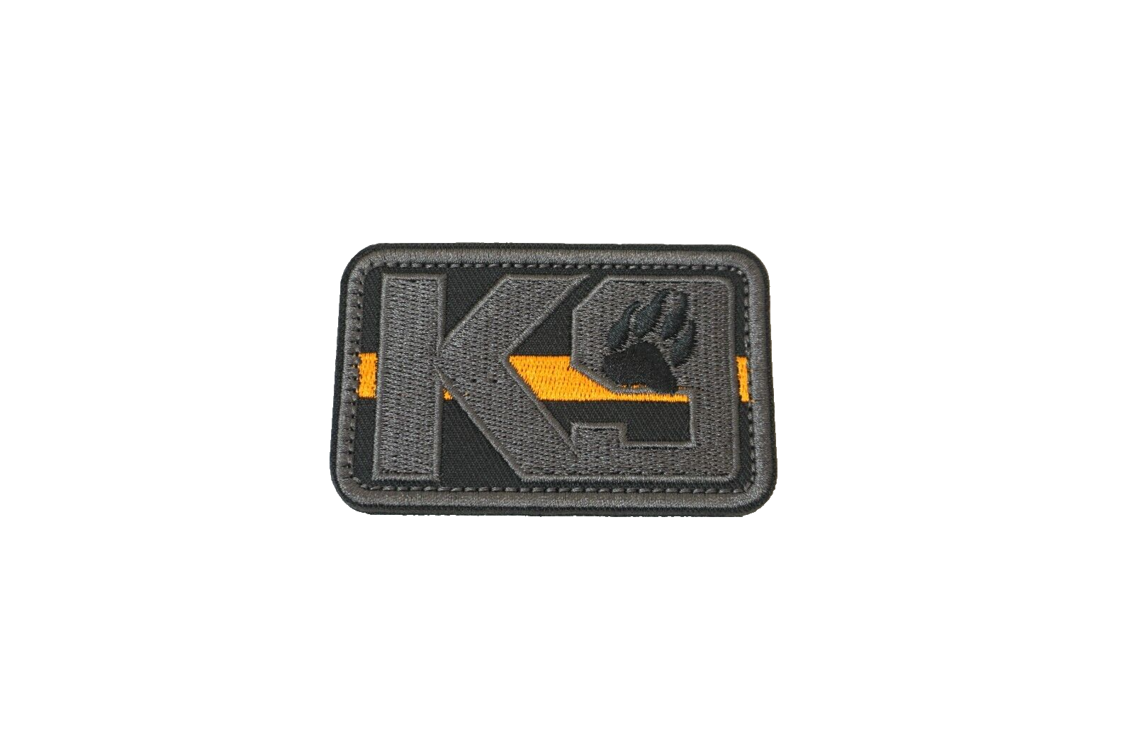 K9 Patch Dog Unit Search & Rescue Orange Line Hook & Loop Embroidered
