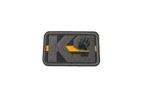 K9 Patch Dog Unit Search & Rescue Orange Line Hook & Loop Embroidered