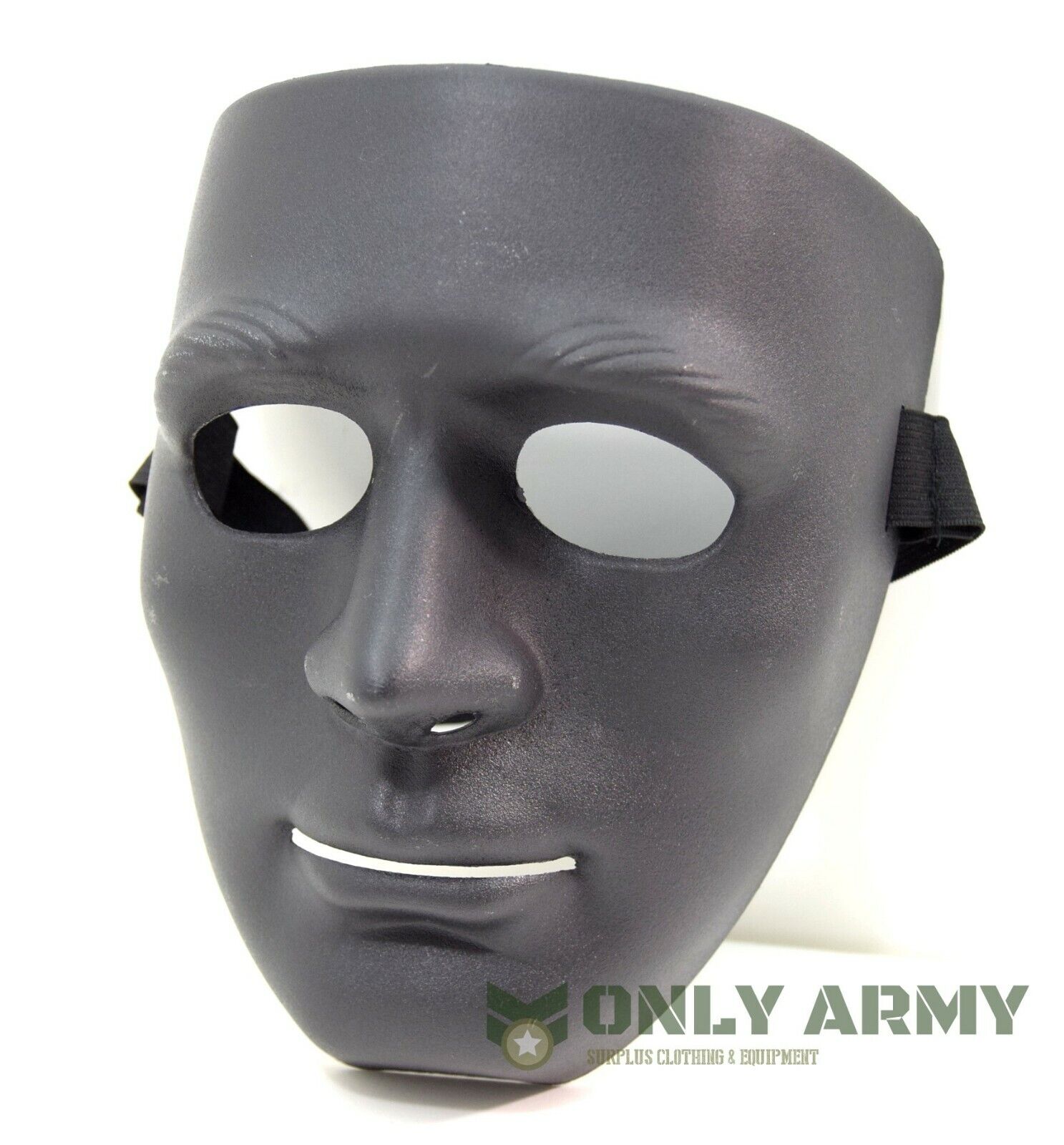 Special Forces Black Protective Full Face Mask Hockey Airsoft Plastic ABS Shield