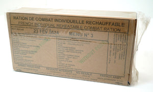 French Army RCIR Ration Pack Menu 3 (Expired FEB 2024) 24 Hour Meal Military MRE