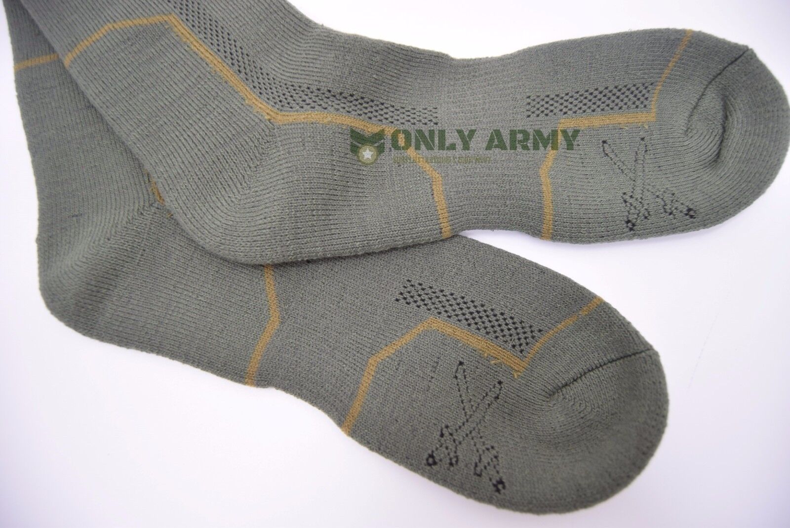 2 x Pairs Czech Army Cushioned Socks Thermal Long Warm Thick Military Boots Sock