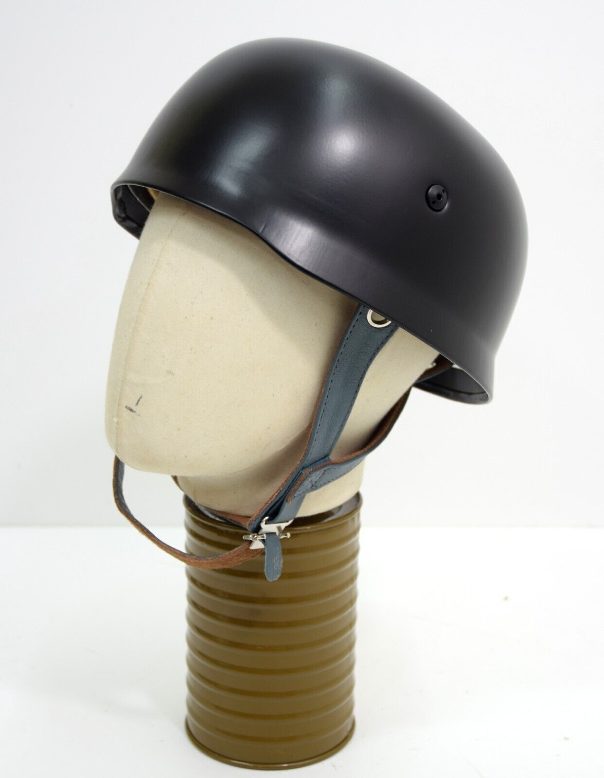 Repro Black M38 German Army WW2 Paratrooper Helmet Steel Metal Replica Para WWII