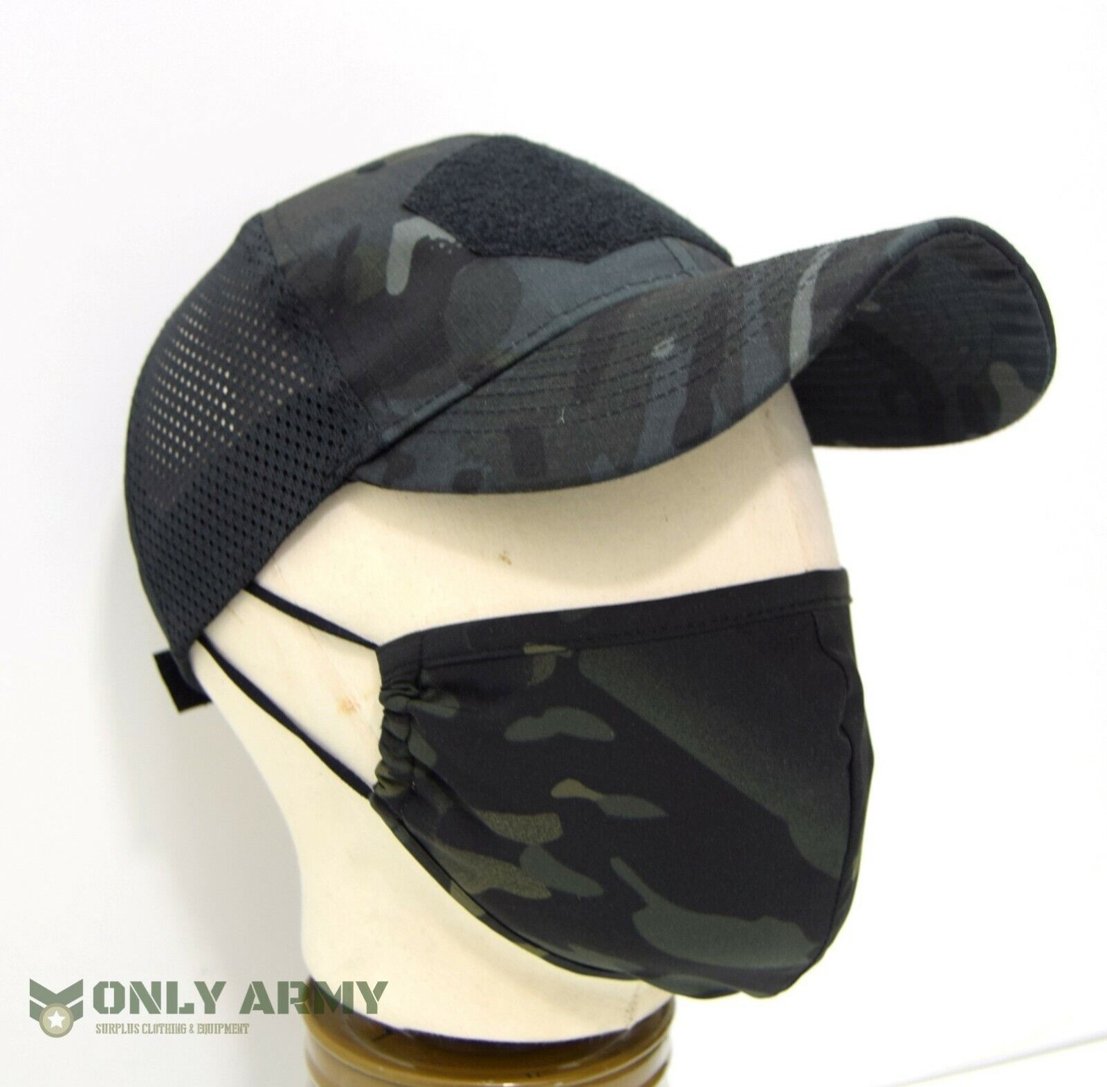 MULTICAM ® Night Camo Face Mask SF Army Thrudark Style MTP Black Face Covering