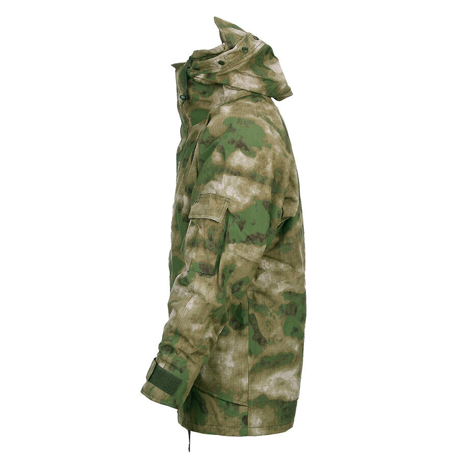 ECWCS Waterproof Windproof Jacket With Removable Fleece ATACS FG Camo Parka NEW