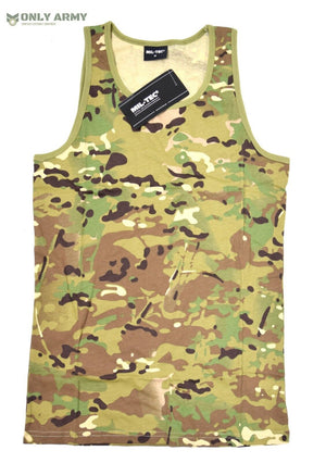 MULTICAM Vest Tank Top Summer Sleeveless Tshirt MTP MIL-TEC All Sizes Available!