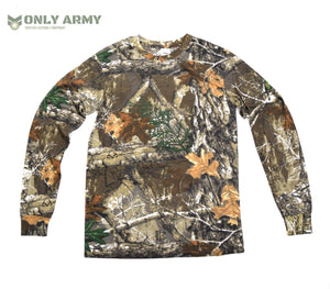 GB Oak Tree Camo Tshirt Long Sleeve Top Realtree ® Edge Camouflage Hunting Army